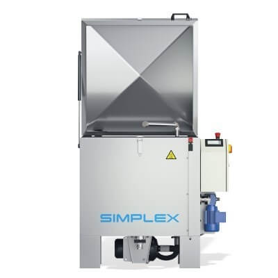 Simplex - Toppmatad tvättmaskin, tar upp liten golvyta därmed lättplacerad