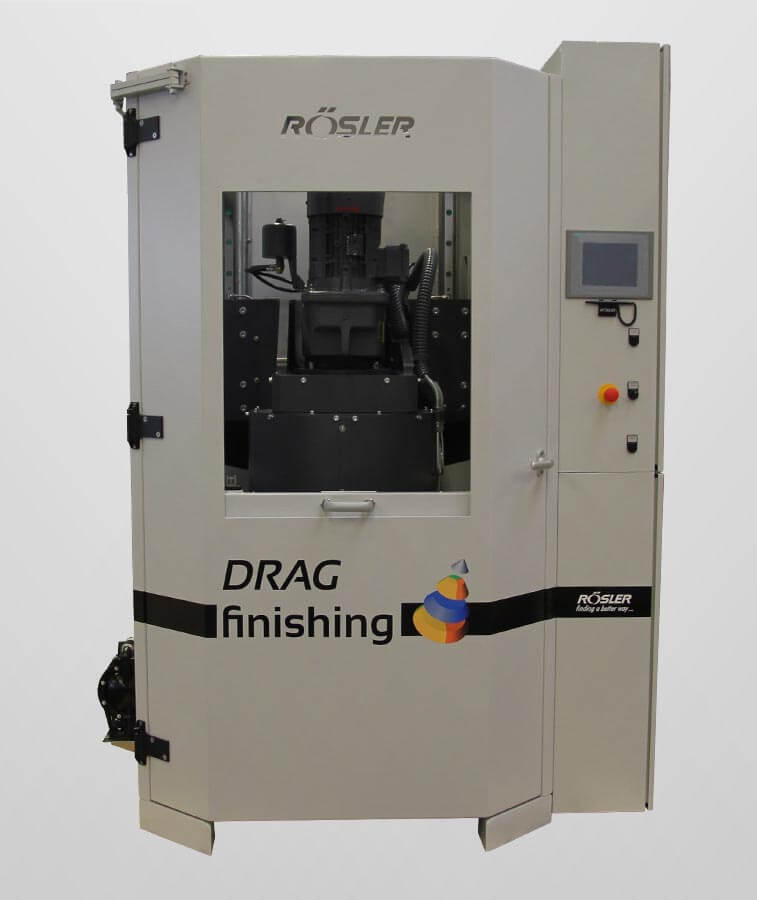 Trumlingsmaskin - Släpslip - drag finishing machine