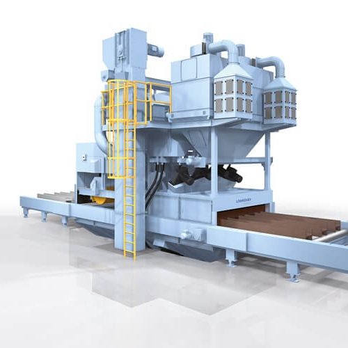 Genomloppsbläster - Wheelabrator RB typ HD - Slungblästring