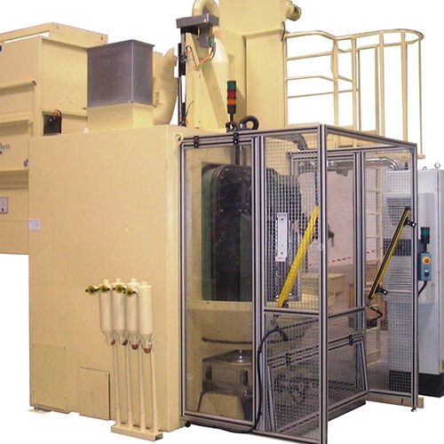 Blästring - Wheelabrator CFX effektiv kulpeningsmaskin lastcell