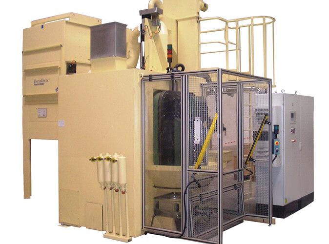 Blästring - Wheelabrator CFX effektiv kulpeningsmaskin lastcell