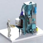 Slungbläster - Bordsbläster - Wheelabrator Compact med manuell laddning