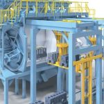 Wheelabrator DV - Automatblästringsmaskin, helhetsbild
