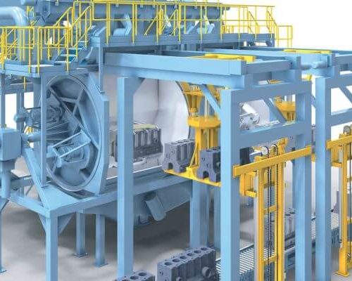 Wheelabrator DV - Automatblästringsmaskin, helhetsbild
