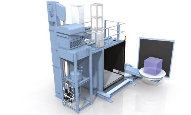 Wheelabrator M8 - Specialbläster för genomloppsblästring av komponenter