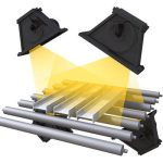 Wheelabrator RB typ G - Processbild av genomloppsblästring med 4 slunghjul