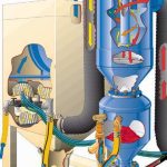 Wheelabrator Ventus - Processbild på blästerskåp
