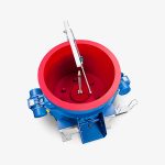 Utrustning mekanisk ytbehandling, Trumlingsmaskin - Rundvibrator - Toppvy