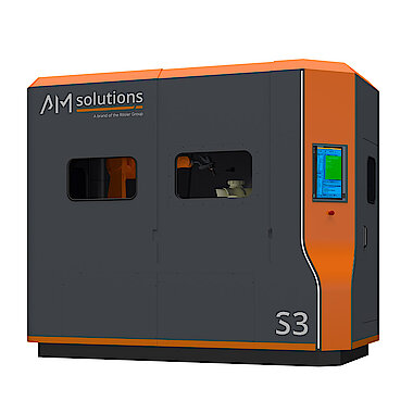 3D post print maskin - AM Solutions S3- pulverborttagning samt rengöring och kulblästring av större komponenter i metall och plast.