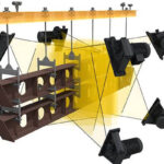 Slungblästringsmaskin - processbild av blästring