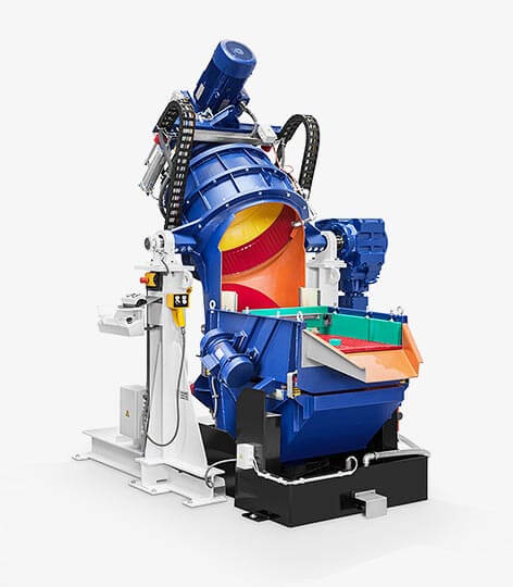 Centrifugaltrumling - Modell TT SM - svängbara TT system