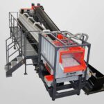 Trumlingsmaskin - Genomloppsvibrator-Modell AV-Sidovy