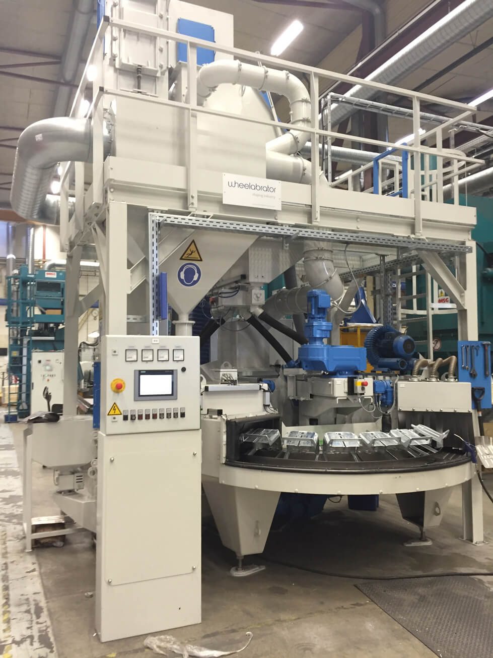 Wheelabrator MBRT Roterande Nätbandsbläster