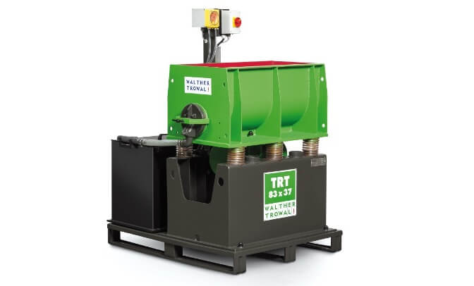 Trågvibrator - Trumlingsmaskin, Modell TRT - Rengöring av oljiga detaljer