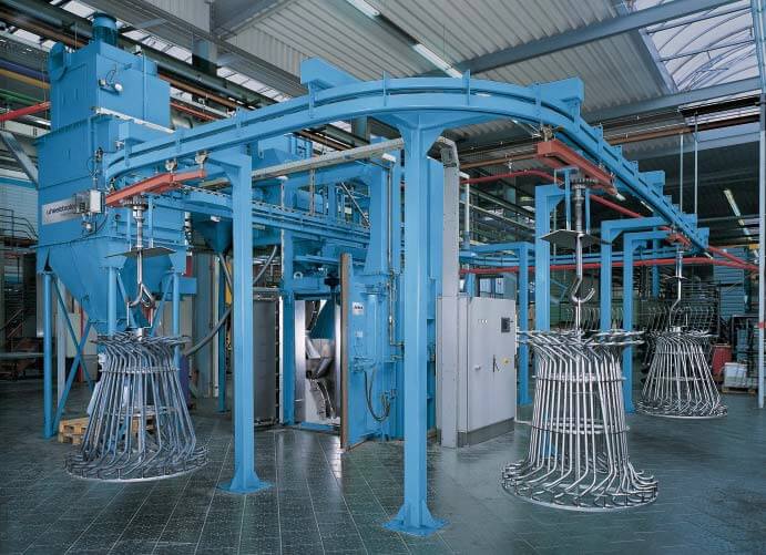 Wheelabrator HT - Helhetsbild krokblästringsmaskin - Schlick